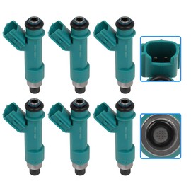 KFKGF 6PCS Fuel Injector for Toyota for 4Runner 2003-2009 for Toyota for FJ Cruiser 2007-2009 for Toyota for Tacoma 2005-2015 for Toyota for Tundra 2005-2011 - 23250-31010 Fuel Injector Kit 12 Holes