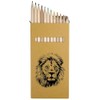 Azeeda 12 x 'Lion Portrait' Long 178mm Coloured Pencils/Pencil Set