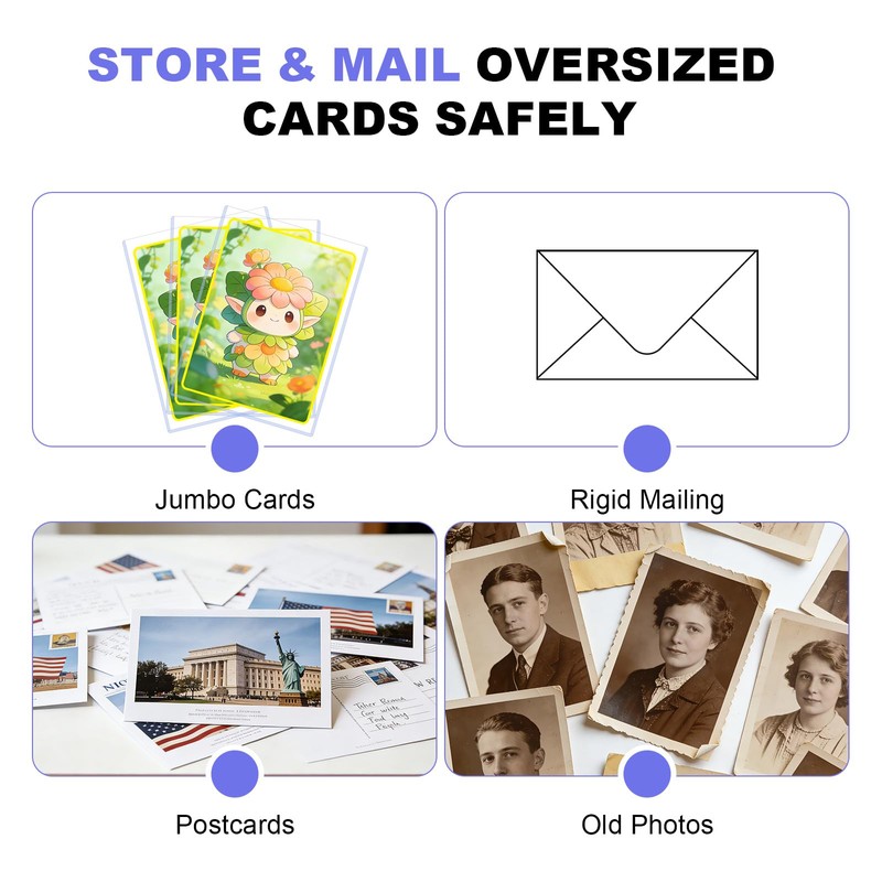 5x7 Toploader for Jumbo Cards - Perfect Fit for 5.4"