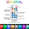 Mlambert 48FT Outdoor Patio Lights, 6 Lighting Modes RGB Cafe