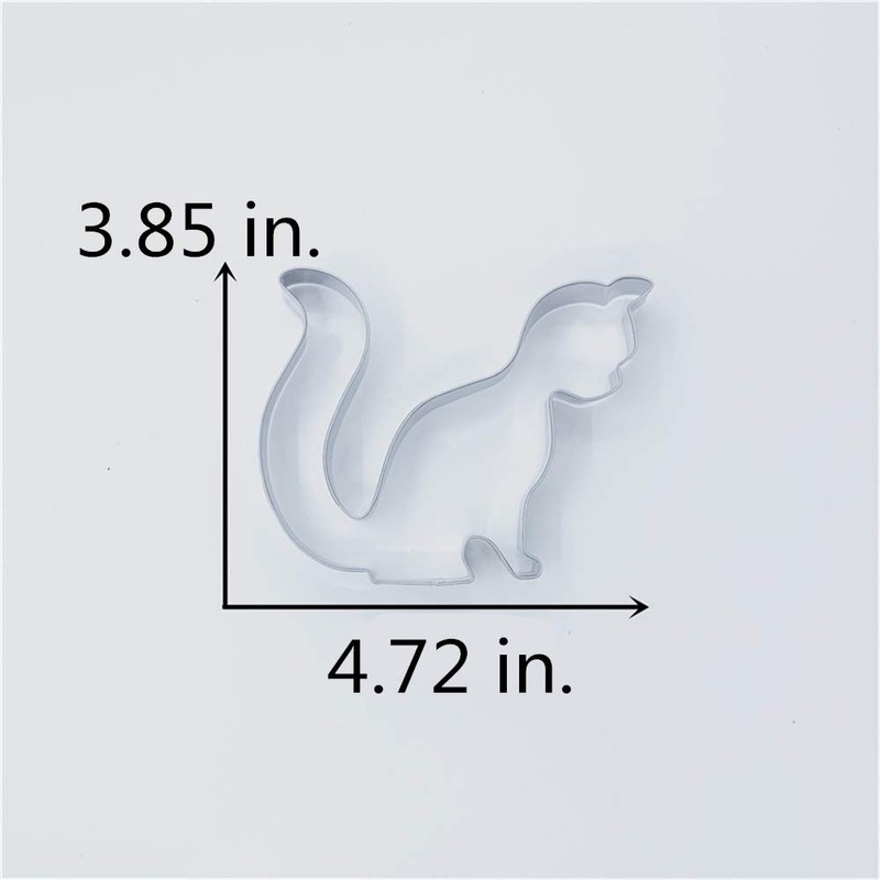 LILIAO Sitting Cat Cookie Cutter - 4.7 x 3.9 inches