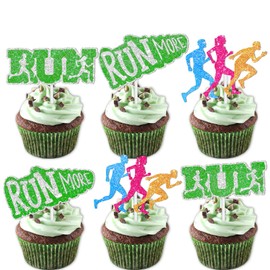 S-Cp-0901Ice Cream Fruit Dessert Cupcake Topper Colorful Glitter Happy Birthday Sensory Pop Game Theme Decor Supplies Baby Shower Boys Girls Birthday Party Decorations