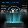 3.5" Car OBD2 HUD Head Up Display Overspeed MPH/KMH Speed