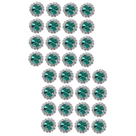Tofficu 2sets Rhinestones Craft Crystals Flatback for DIY Jewelry Wedding Decorations 20pcs*2