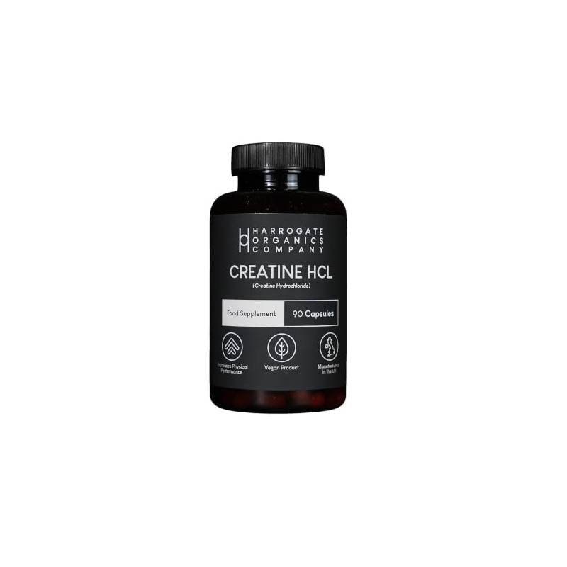 Creatine HCL Supplement Capsules 30 Day Supply 500mg Supports Energy