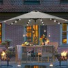 Blissun 9 ft Solar Umbrella, 32 LED Lighted Patio Umbrella,