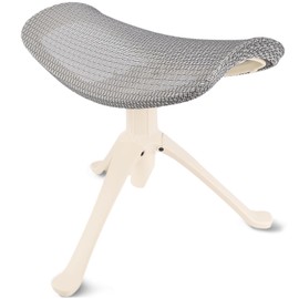 Under Desk Footrest, 2-in-1 Height Adjustable Rotatable Ergonomic Under Desk Foot Rest Ottoman, Rolling Leg Rest Stool with Breathable Mesh and Nylon Frame for Home Office