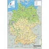 Germany Physical Map - 16.5 x 23.3 inches - Paper