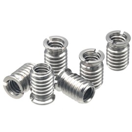 HITHUT Stainless Steel 1/4"-20 Female to 3/8"-16 Male Convert Screw Adapter 6 Pieces 14mm Height