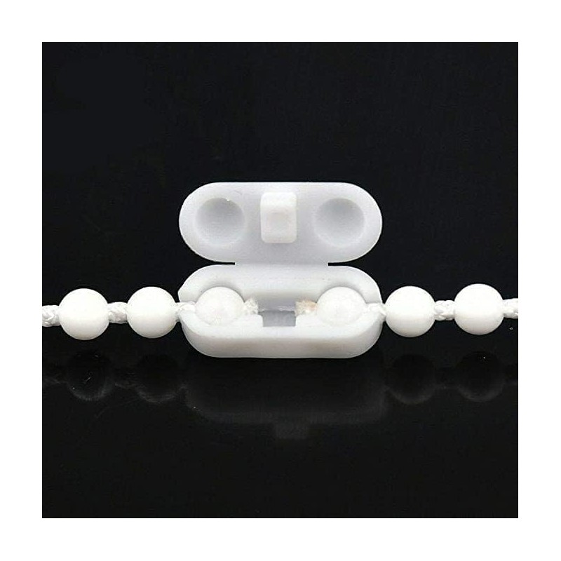 GANPUB 30Pcs White Ball Chain Connectors for Hunter Douglas Blinds