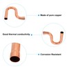 PATIKIL 1 1/4 Inch ID P-Trap Copper Pipe Fitting, 1