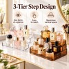Transparent Cosmetic Organizer for Perfume & Makeup Storage – Sturdy