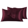 Satin Pillowcases Set - 2 Pack Microfiber Pillowcases for Radiant