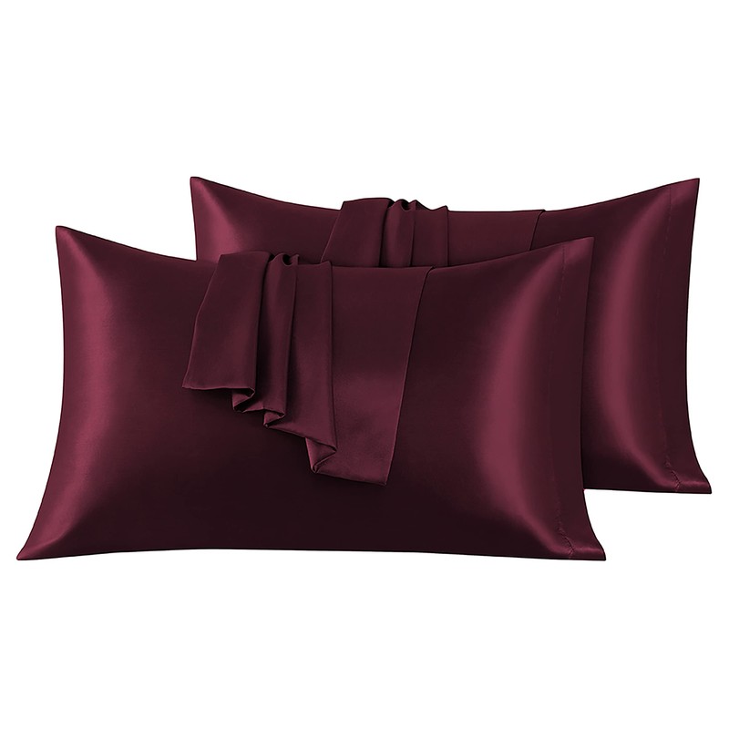 Satin Pillowcases Set - 2 Pack Microfiber Pillowcases for Radiant