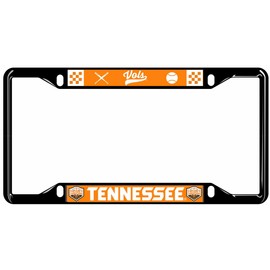 Craftique 2024 National Championships Baseball Tennessee License Plate Frame Vols Black
