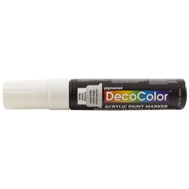 JAM PAPER Jumbo Point Acrylic Paint Marker - White - Sold Individually
