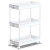 SPACEKEEPER Storage Rolling Cart, 3 Tier Laundry Room Organization Utility