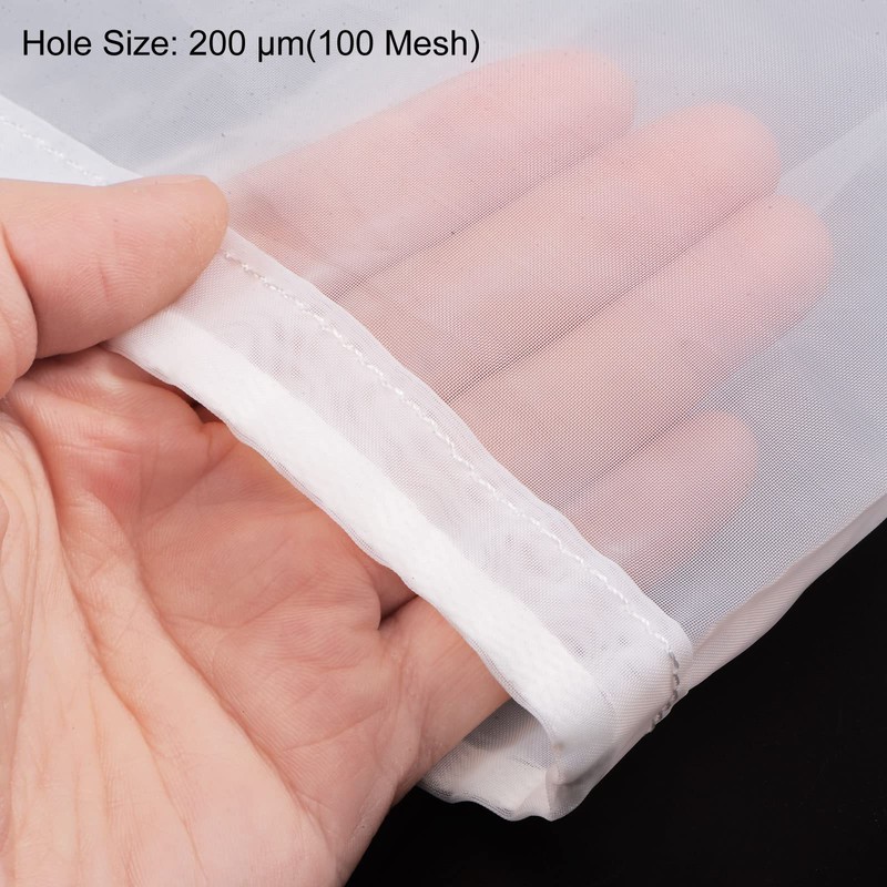 sourcing map 100 Mesh Paint Strainer Bag 5.9" Dia Nylon