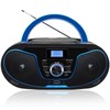 LONPOO Stereo CD Boombox Portable Bluetooth Digital Tuner FM Radio