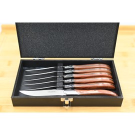 Juego de 6 cuchillos para carne marca HIBOU