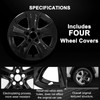 Glossy Black Wheel Skins Compatible with 2019-2024 Toyota RAV4/RAV4 Hybrid