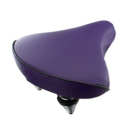 Fenix Cycles Beach Cruiser Vinyl Bike Saddle, (Purple)