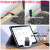 QIANRENON 10Gbps USB 3.1 to USB C 90° Angle Adapter
