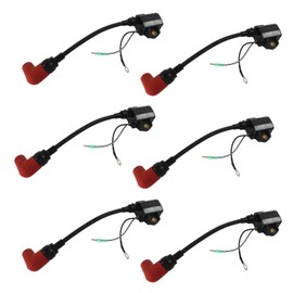 PANGOLIN 6 piezas 6R3-85570-01-00 6R3-85570-00-00 Bobina de encendido resistente compatible con Yamaha fuera de borda 100-225HP 2 piezas del mercado de accesorios del motor de cigüeñas