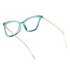 FEISEDY Oversized Cat Eye Glasses Frame with Clear Lenses Eyewear