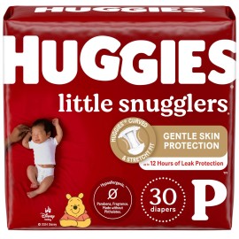 Huggies Little Snugglers Preemie Diapers 31 Count Leak Free Soft Hypoallergenic