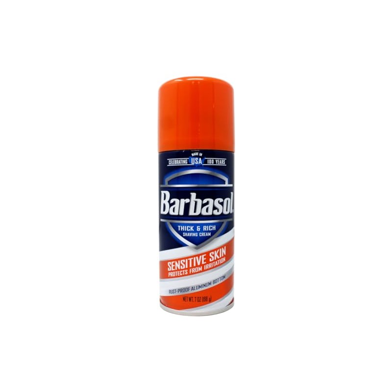 Barbasol Shave Cream 7 Ounce (Sensitive Skin, Pack of 3)Q