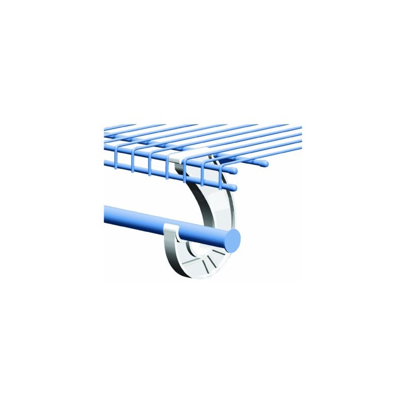 SuperSlide White Closet Rod Support Pack of 2