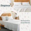 HYPREST Floral Sheets King, Pattern Soft Breathable Farmhouse 4pcs Bed