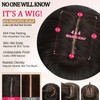 Fusenp Dark Brown Layered Wavy Synthetic Wig with Curtain Bangs
