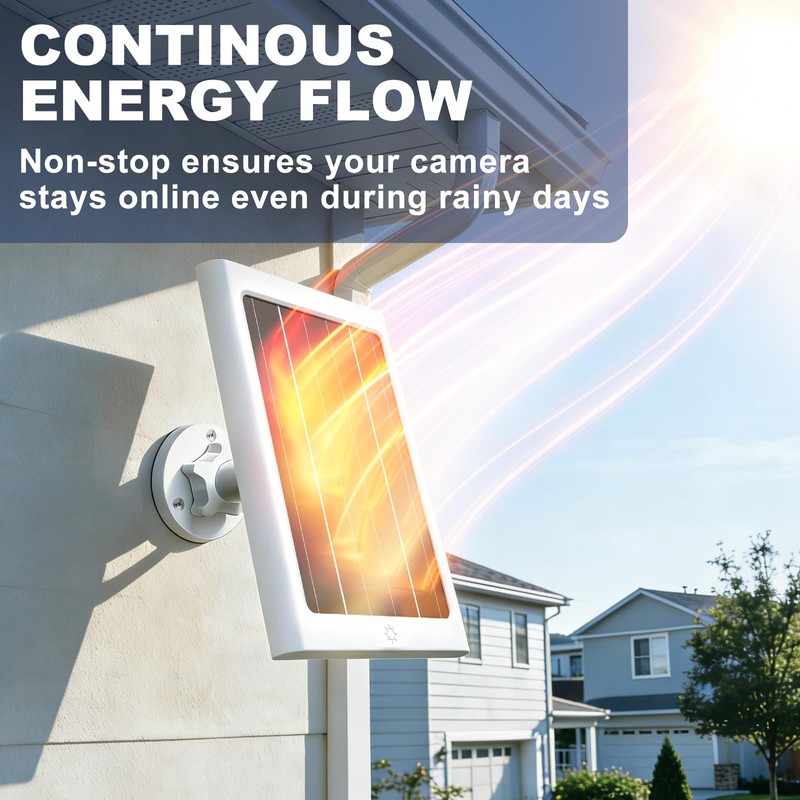 5W Solar Panel for Ring Spotlight Cam Plus/Pro and Stick