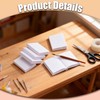 LvYiLinggg 12pcs Miniature Blank Book 1:12 Miniature Blank Book 15.5*21.5*3mm
