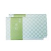 Kokorokaishihompo Checkered Green Women's 293-7-116 Pack of 2