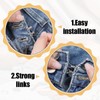TIESOME 120 Sets Hook and Eye Closures for Clothing (Black,