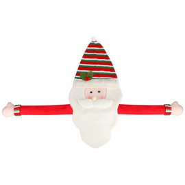 Christmas Tree Topper Hat Snowman Hugger Elk Hugger Large Santa Tree Topper Top Hat with Red Scarf Christmas Tree Decorations Xmas Ornament Winter Holiday Wonderland Party Supplies