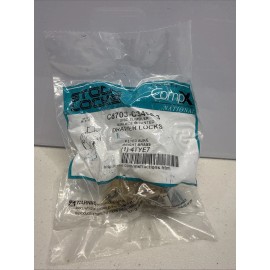 Compx National Stock Locks C8703 C346A 3 Cabinet Drawer Dead Bolt Keyed Alike