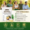 Gwynne Vitamina D3 10.000ui K2 Mk-7 200mcg,120 cápsulas,2 En 1