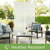 Metal Privacy Screen Outdoor 70.9" H x 46.1" W, Freestanding