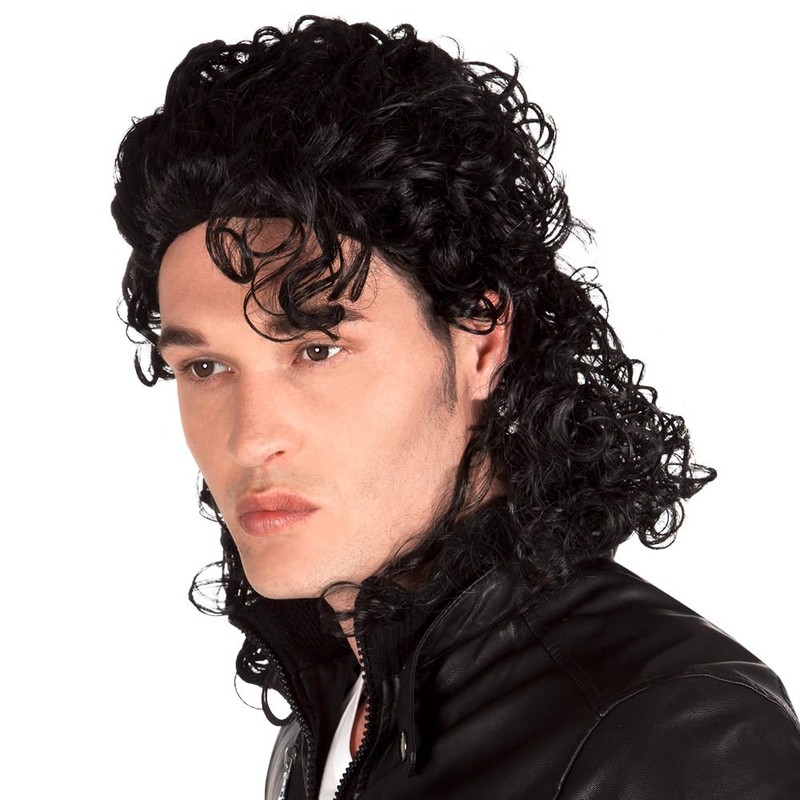 Boland 10103071 BOL85723 Michael J. Popstar Wig, Black, One Size