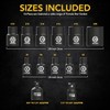 LEXIVON E-TORX Socket Set, Chrome Vanadium Alloy Steel | 13-Piece