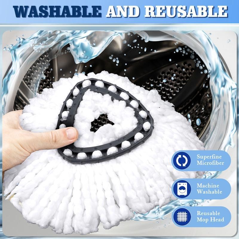 Spin Mop Head and Brush Replacement Compatible with O Cedar