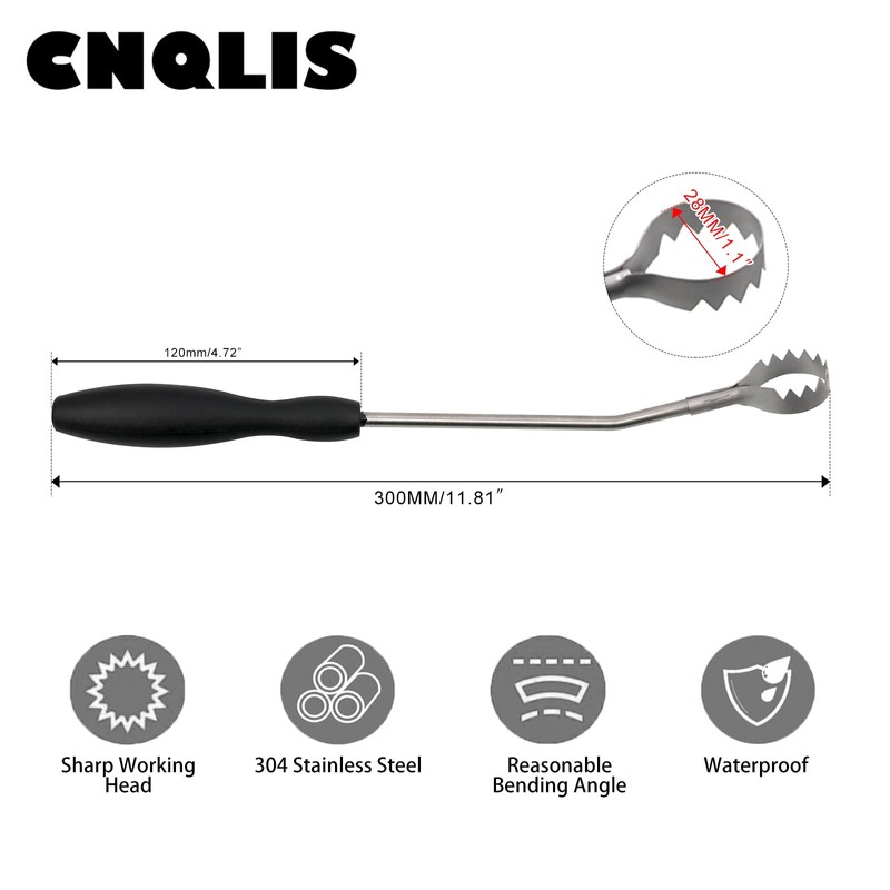 CNQLIS Lung Remover Tool for Easy Evisceration of Poultry Lungs