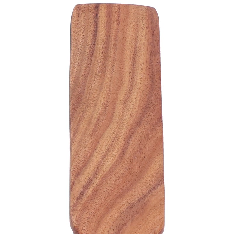 2pcs Slotted Turner Spatula Simple Wooden Spatula with Long Handlefor