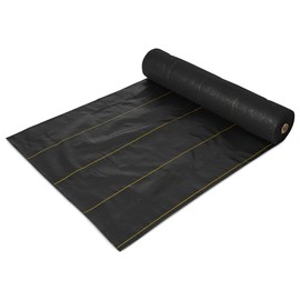 Dewitt Pro-5 Weed-Barrier Woven Landscape Fabric, 5 oz, Black, 4' x 250' - Heavy-Duty Growth Control, Water & Nutrient Permeable Ground Cover for Gardens, Pathways & Commercial Landscaping