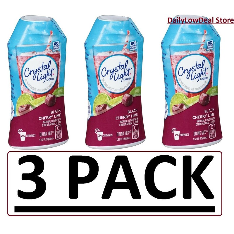 Crystal Light 3 PACK - Crystal Light Black Cherry Lime