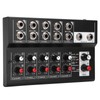 Portable Multifunctional FiveChannel Stereo Audio Sound Mixer Compact